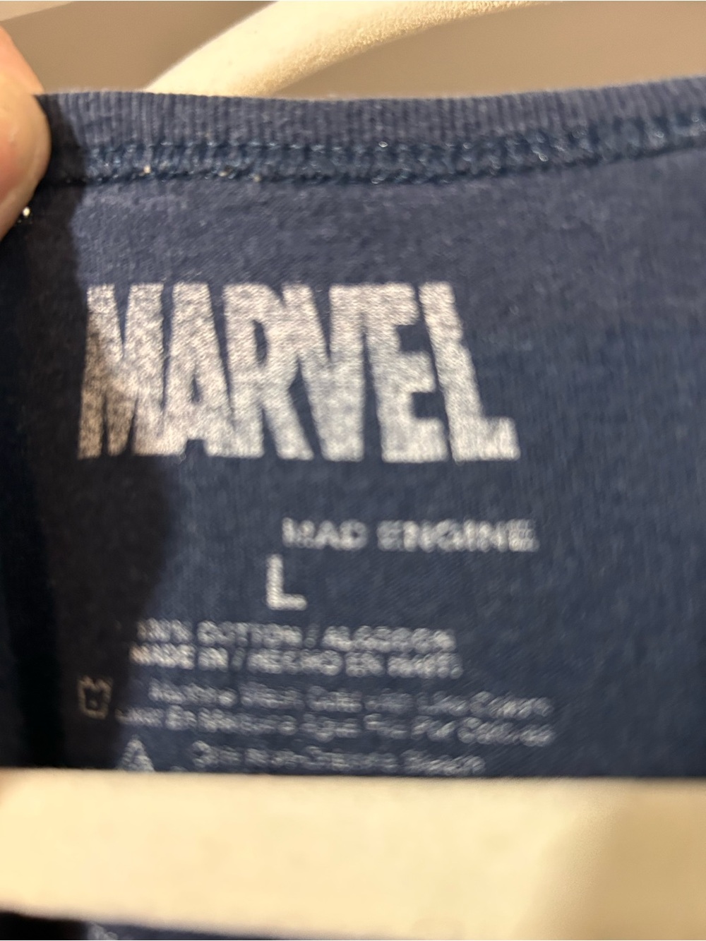 Marvel Navy Blue Tank Top with Red and White Captain Shield - Picture 2 of 2